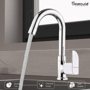 Alive Swan Neck with Round Swivel Spout Brass (12 inches)- by Specule